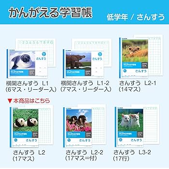 Amazon.co.jp: キョクトウ かんがえる学習帳 さんすう17マス L2